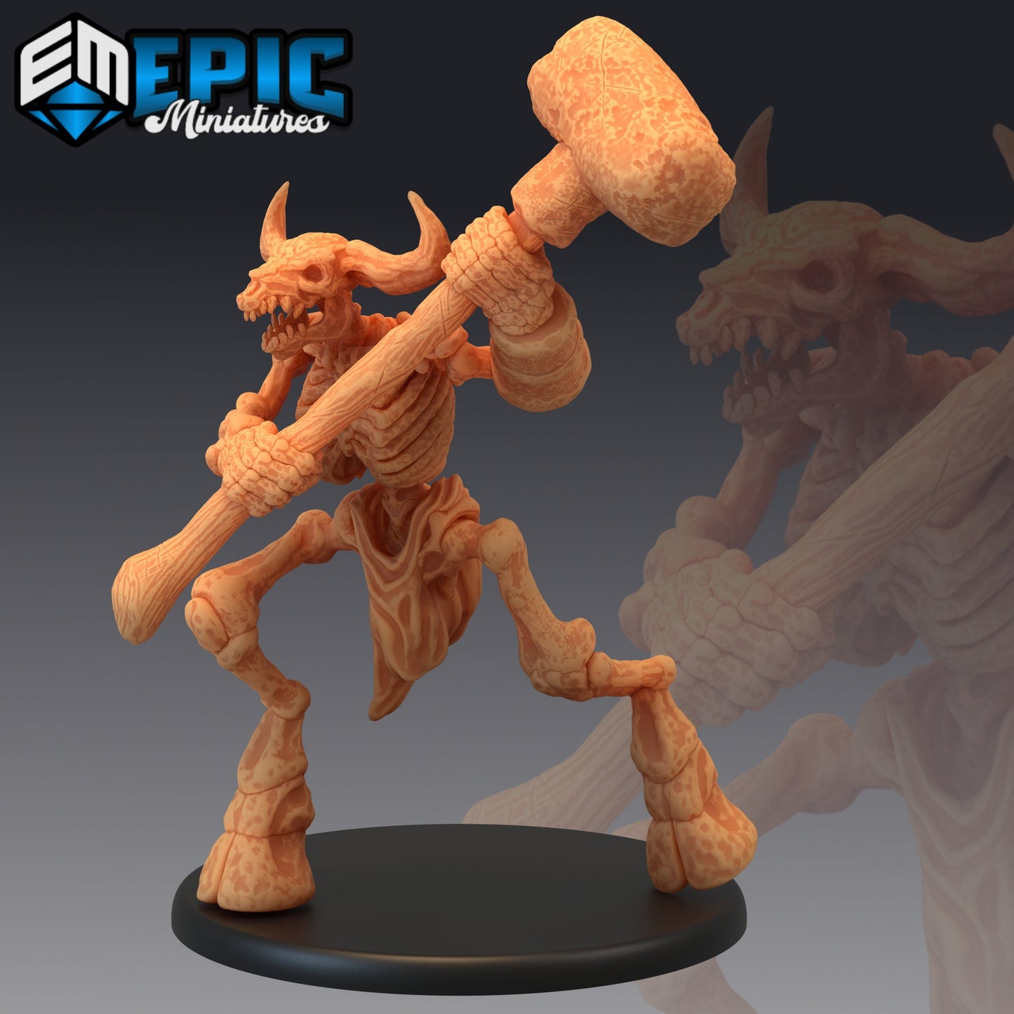 Minotaur Skeleton (3 Variants) - Epic Miniatures