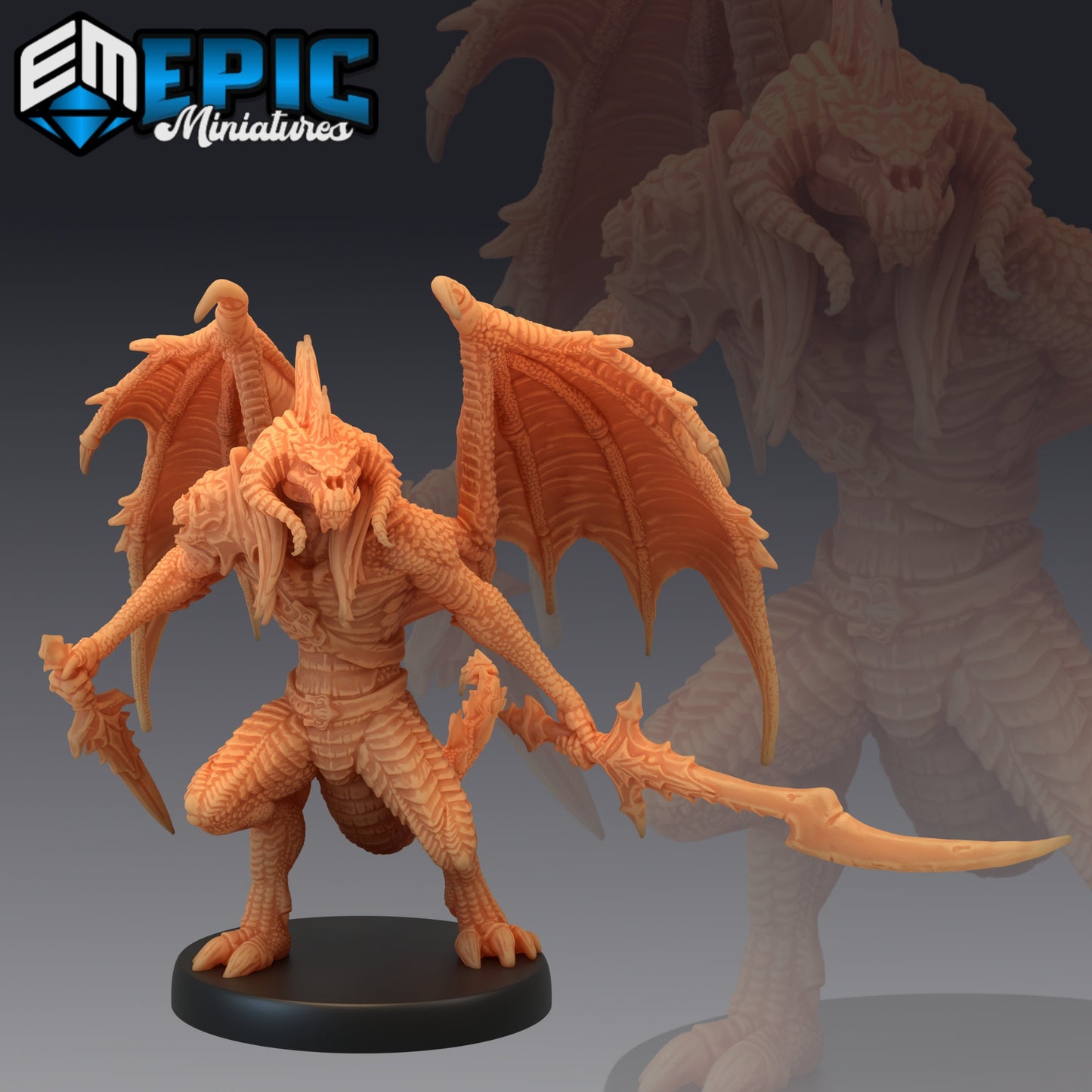 Draconic Demon Black (3 Variants) - Epic Miniatures