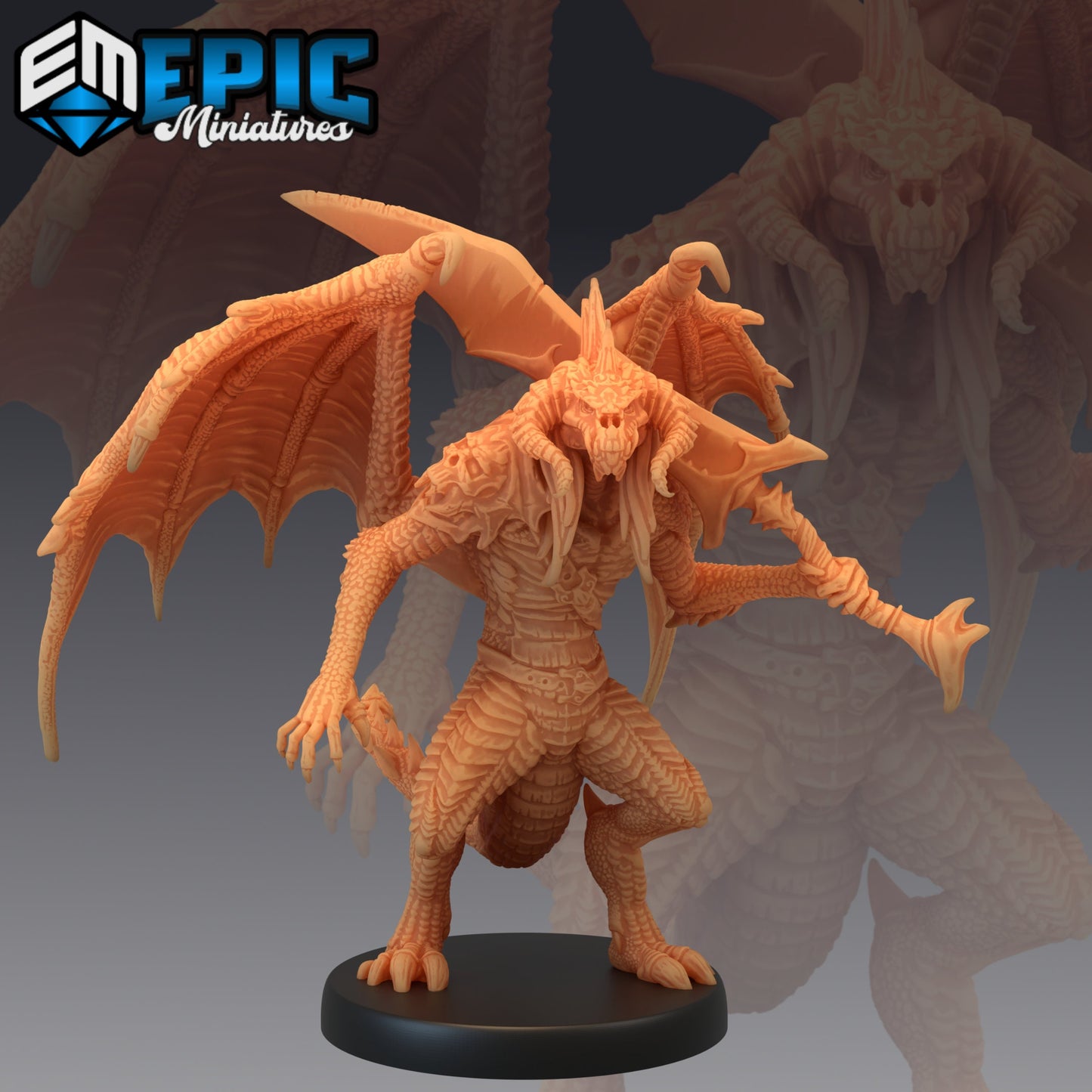 Draconic Demon Black (3 Variants) - Epic Miniatures