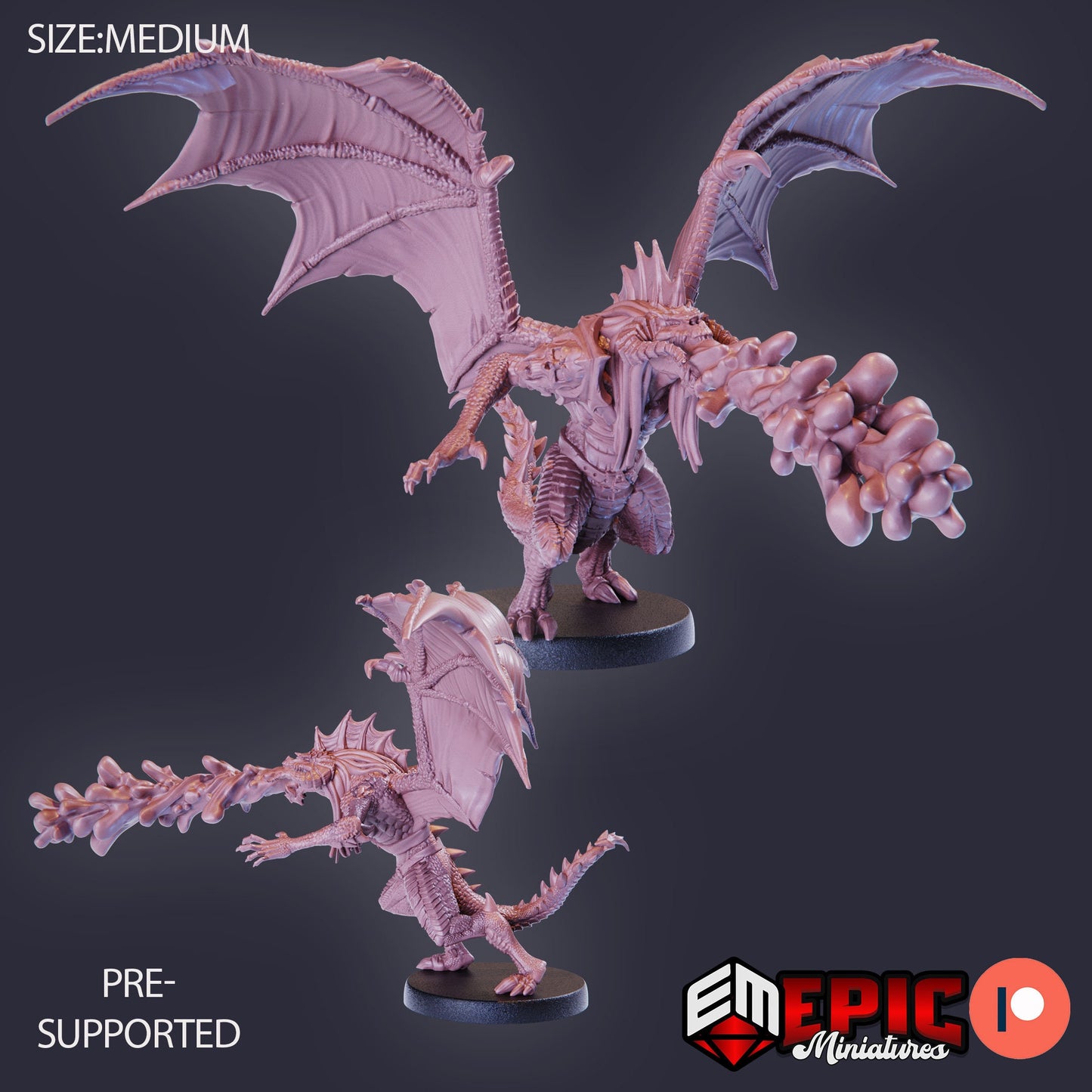 Draconic Demon Black (3 Variants) - Epic Miniatures