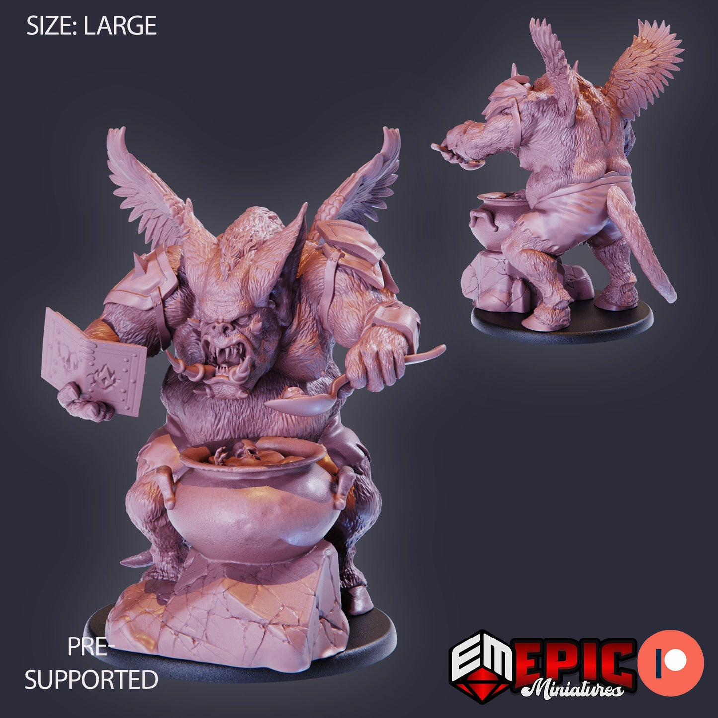 Pig Demon (3 Variants) - Epic Miniatures
