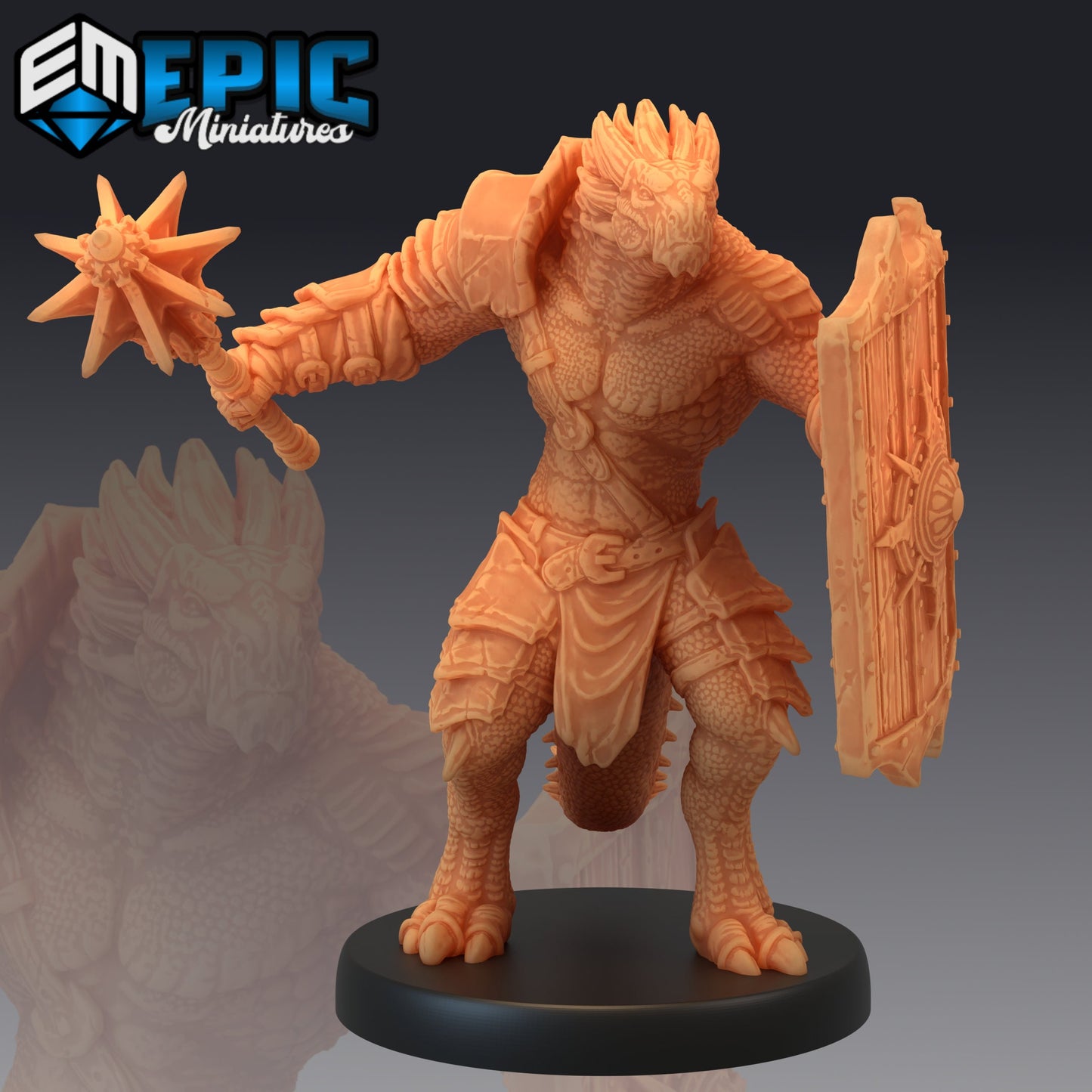 Dragonborn Gladiator (4 Variants) - Epic Miniatures