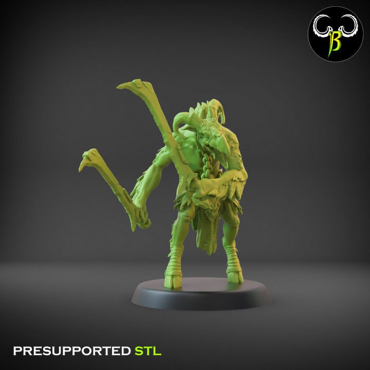 Avian Raider - Dual Weapon Squad (6 Variants Available) - Clay Beast Creations