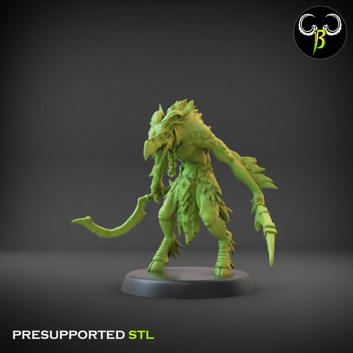 Avian Raider - Dual Weapon Squad (6 Variants Available) - Clay Beast Creations