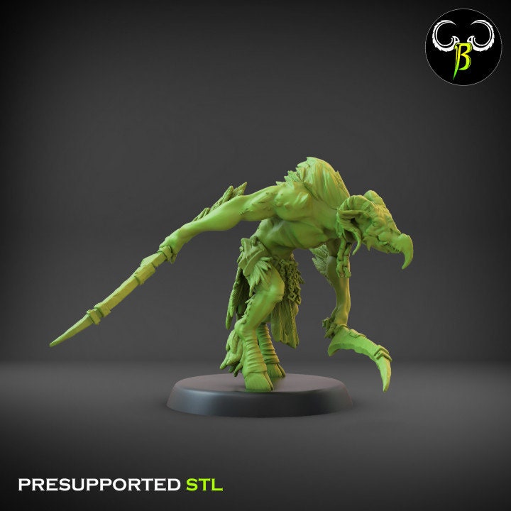 Avian Raider - Dual Weapon Squad (6 Variants Available) - Clay Beast Creations