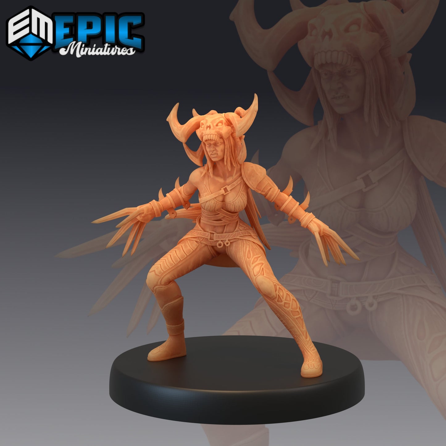 White Bone Huntress (6 Variants) - Epic Miniatures