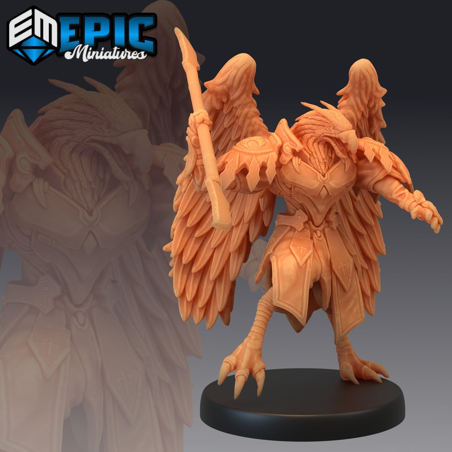 Bird Folk Eagle (3 Variants) - Epic Miniatures