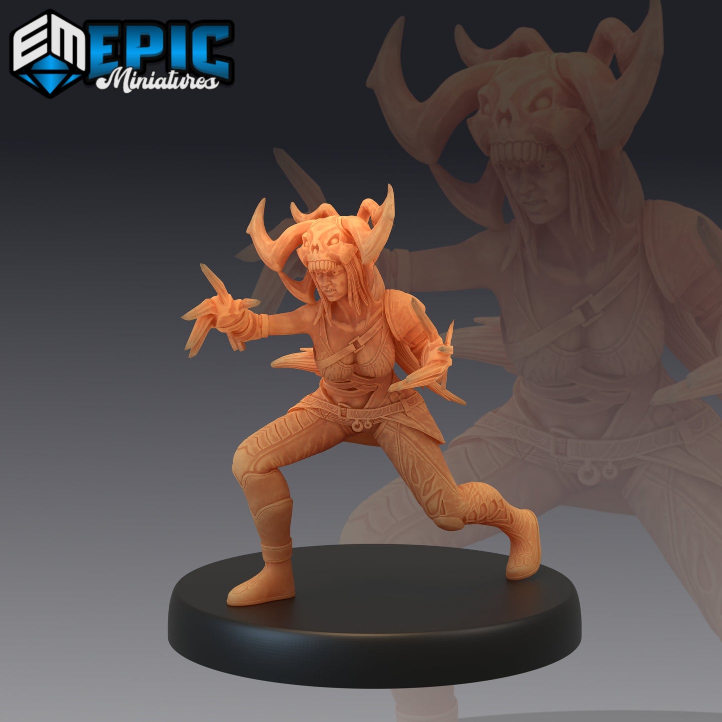 White Bone Huntress (6 Variants) - Epic Miniatures