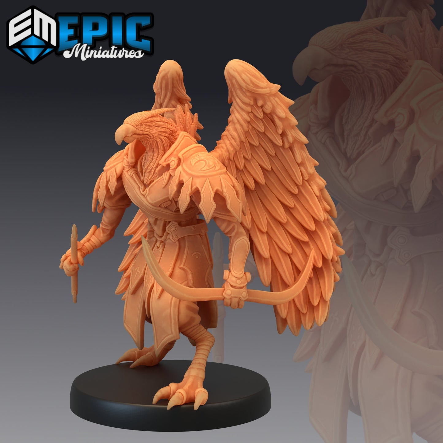 Bird Folk Eagle (3 Variants) - Epic Miniatures