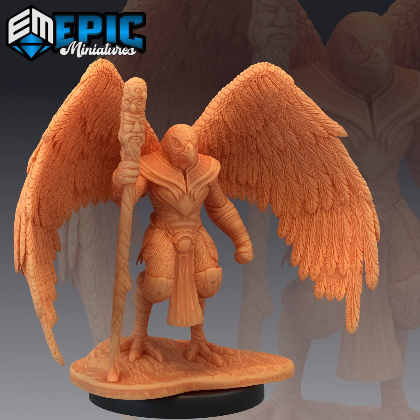Bird Folk Falcon (3 Variants) - Epic Miniatures