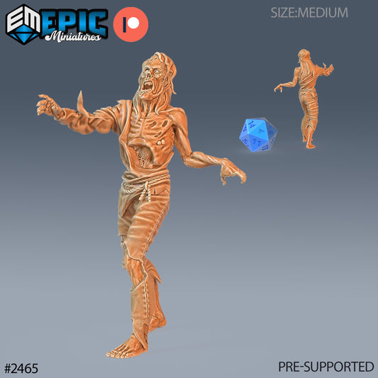 Rotting Zombie Male (3 Variants Available) - Epic Miniatures