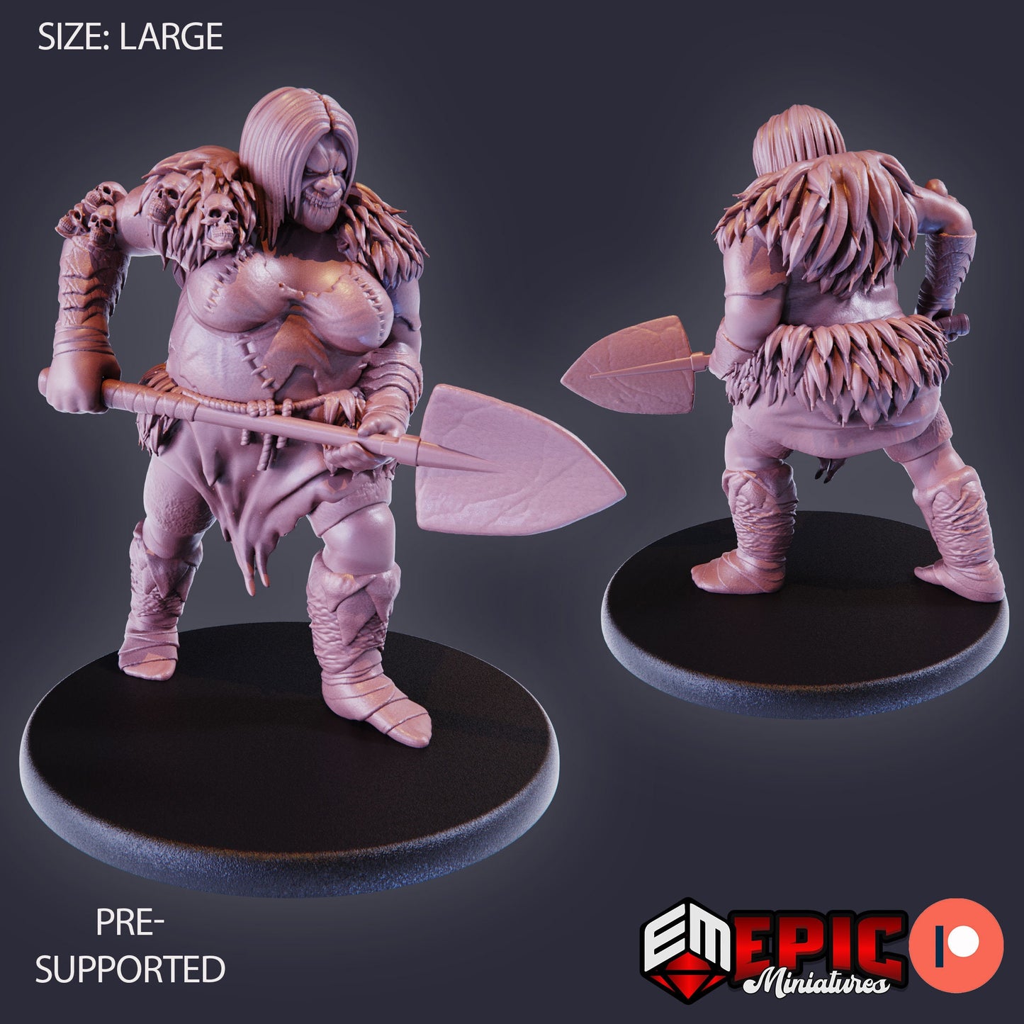 Ogre Female (3 Variants) - Epic Miniatures
