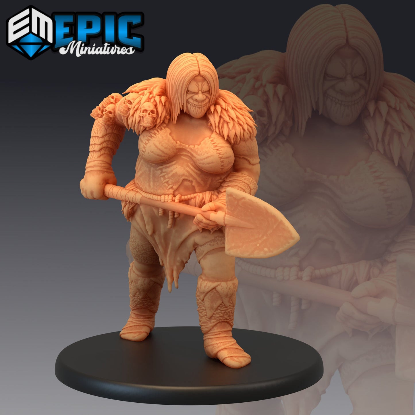 Ogre Female (3 Variants) - Epic Miniatures