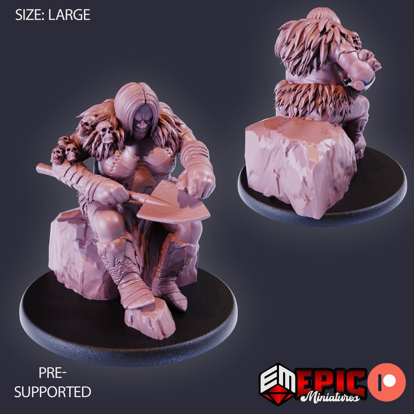 Ogre Female (3 Variants) - Epic Miniatures