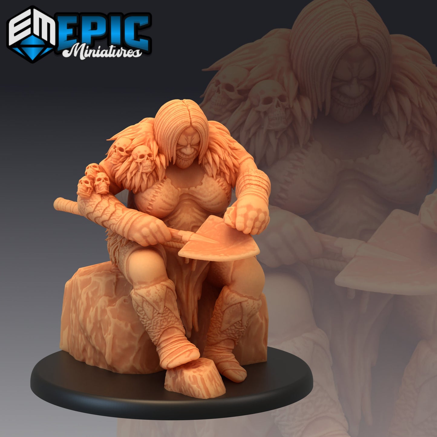 Ogre Female (3 Variants) - Epic Miniatures