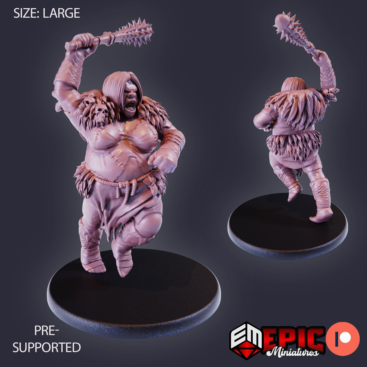 Ogre Female (3 Variants) - Epic Miniatures