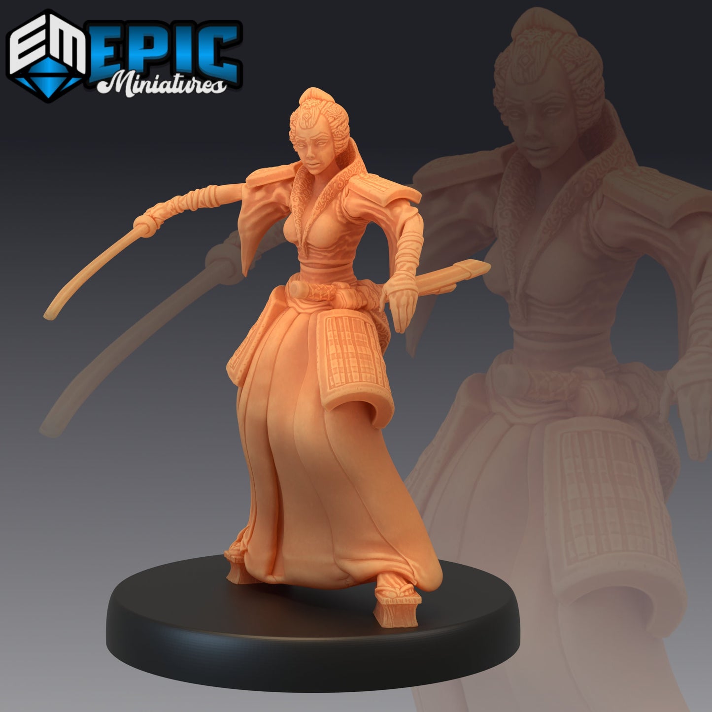 Samurai - Female (4 Variants) - Epic Miniatures