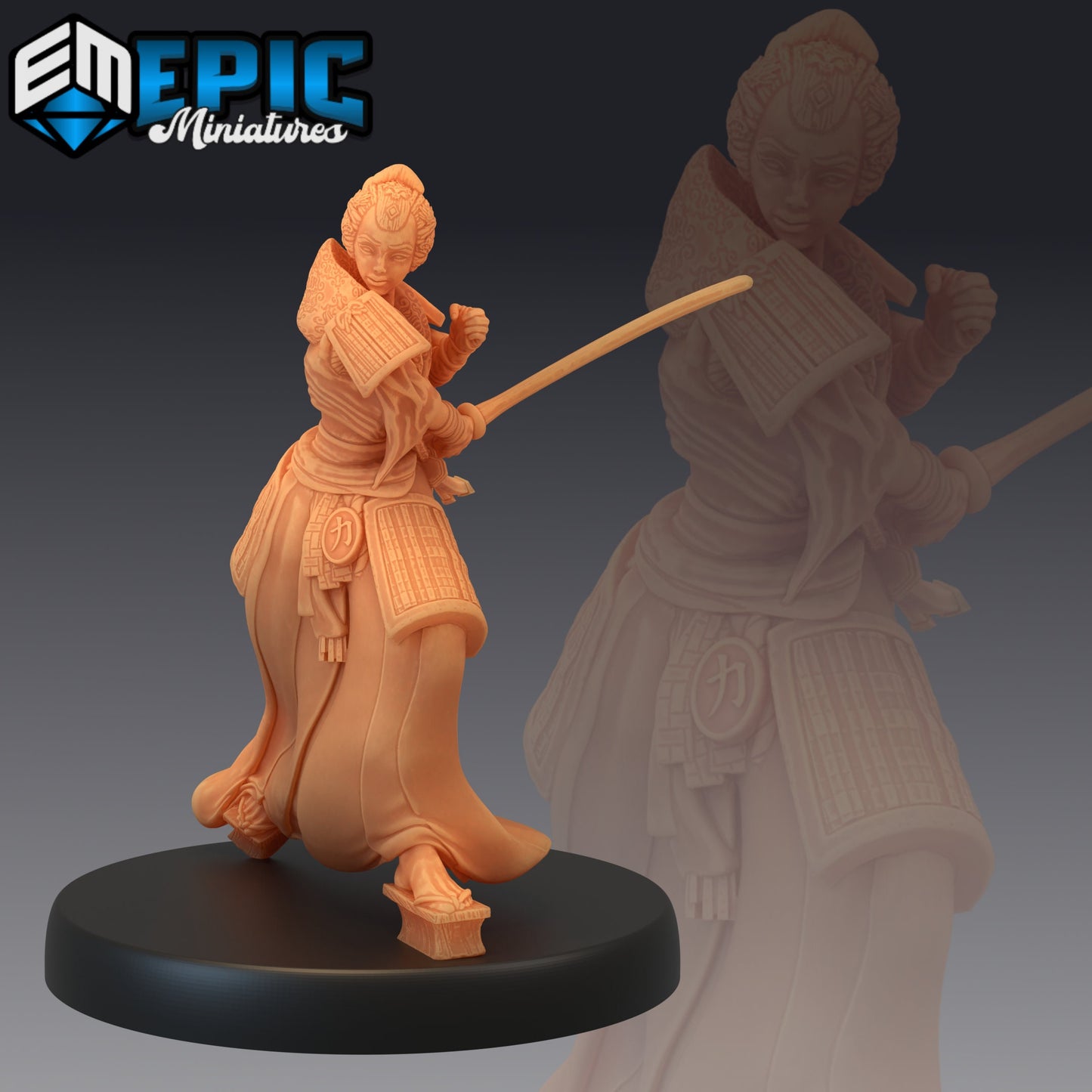 Samurai - Female (4 Variants) - Epic Miniatures