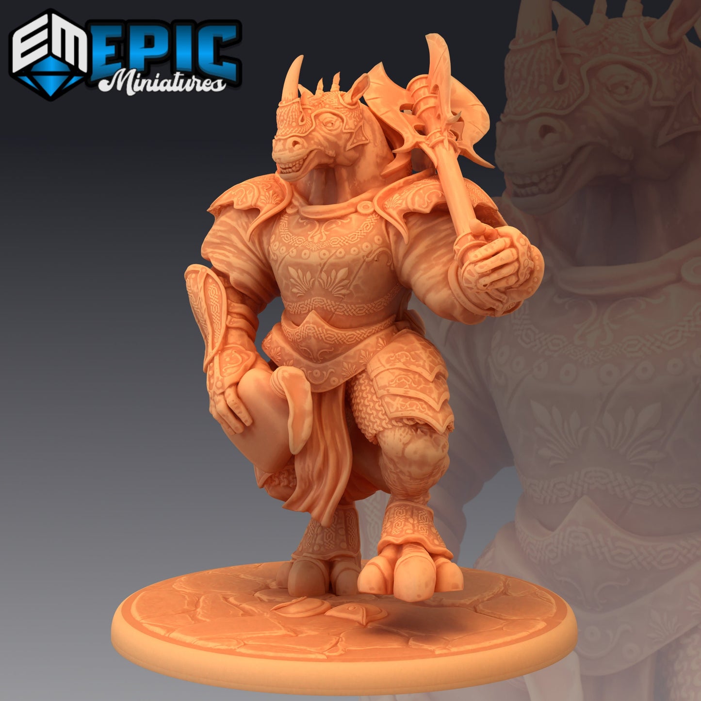 Rhino Champion (3 Variants) - Epic Miniatures
