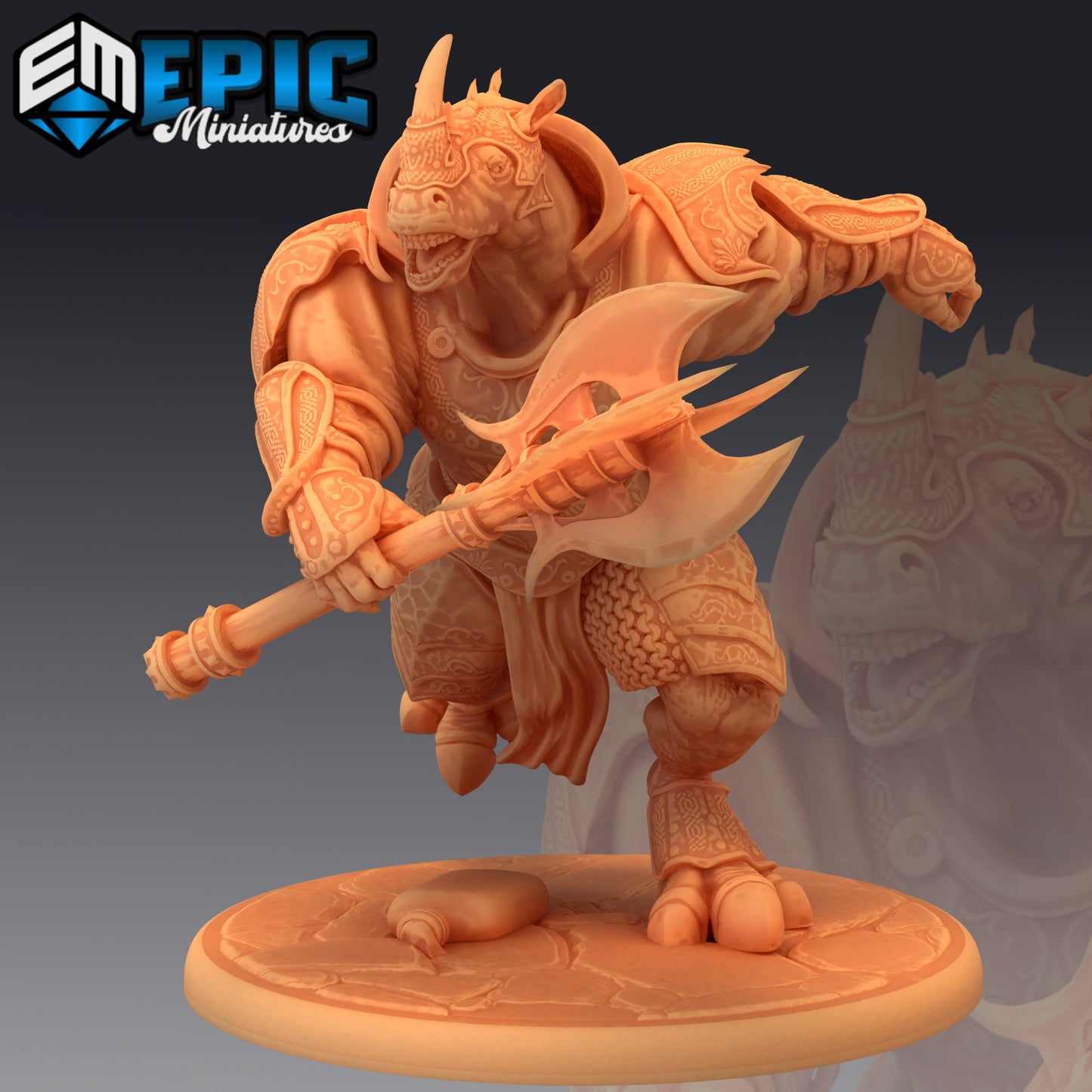 Rhino Champion (3 Variants) - Epic Miniatures
