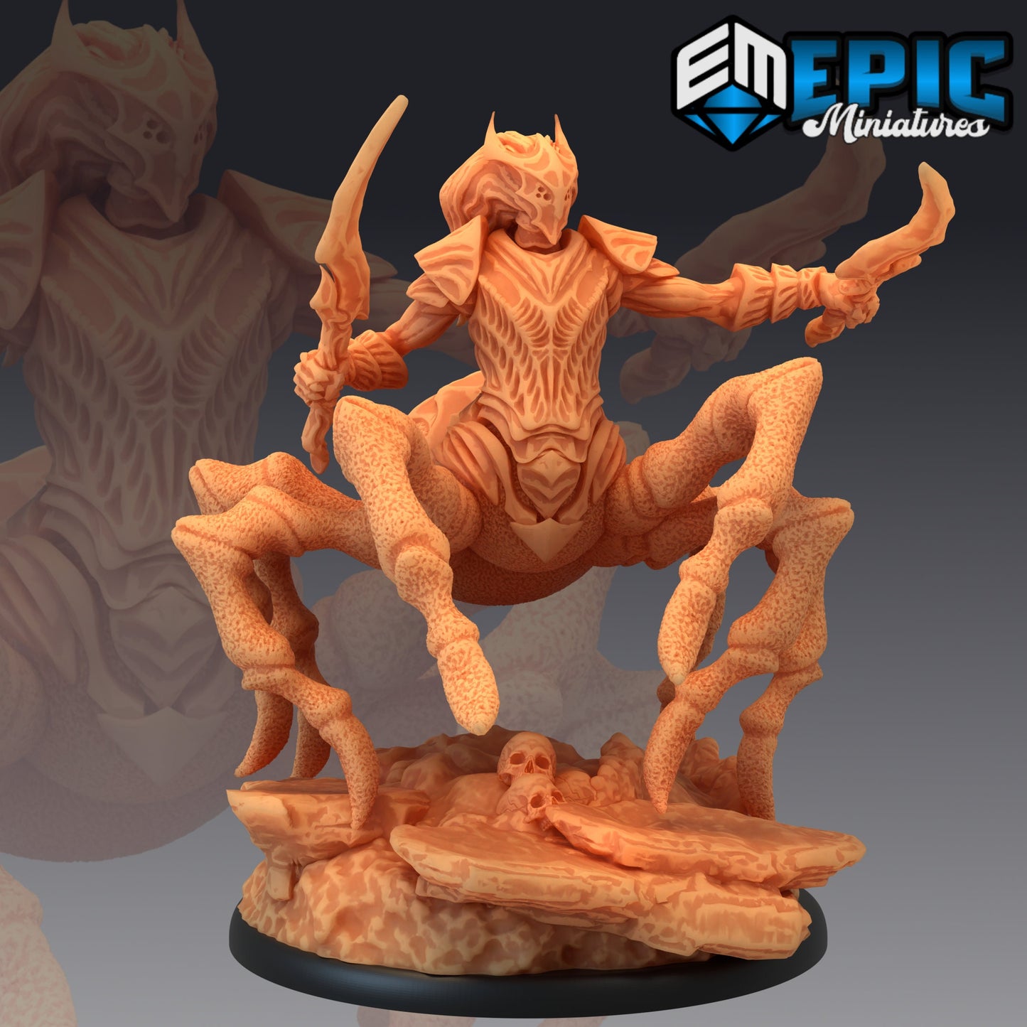 Dark Elf Spider Armoured (3 Variants Available) - Epic Miniatures