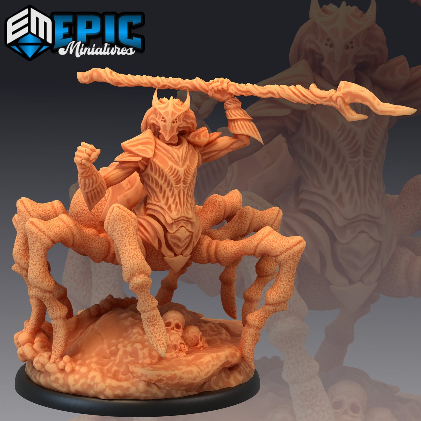 Dark Elf Spider Armoured (3 Variants Available) - Epic Miniatures