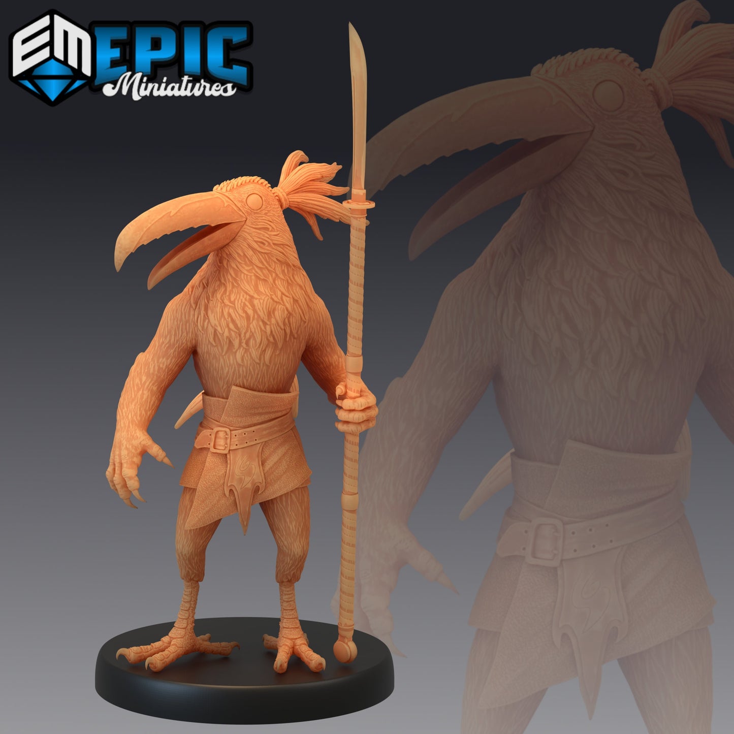 Bird Folk Toucan Warrior (3 Variants) - Epic Miniatures