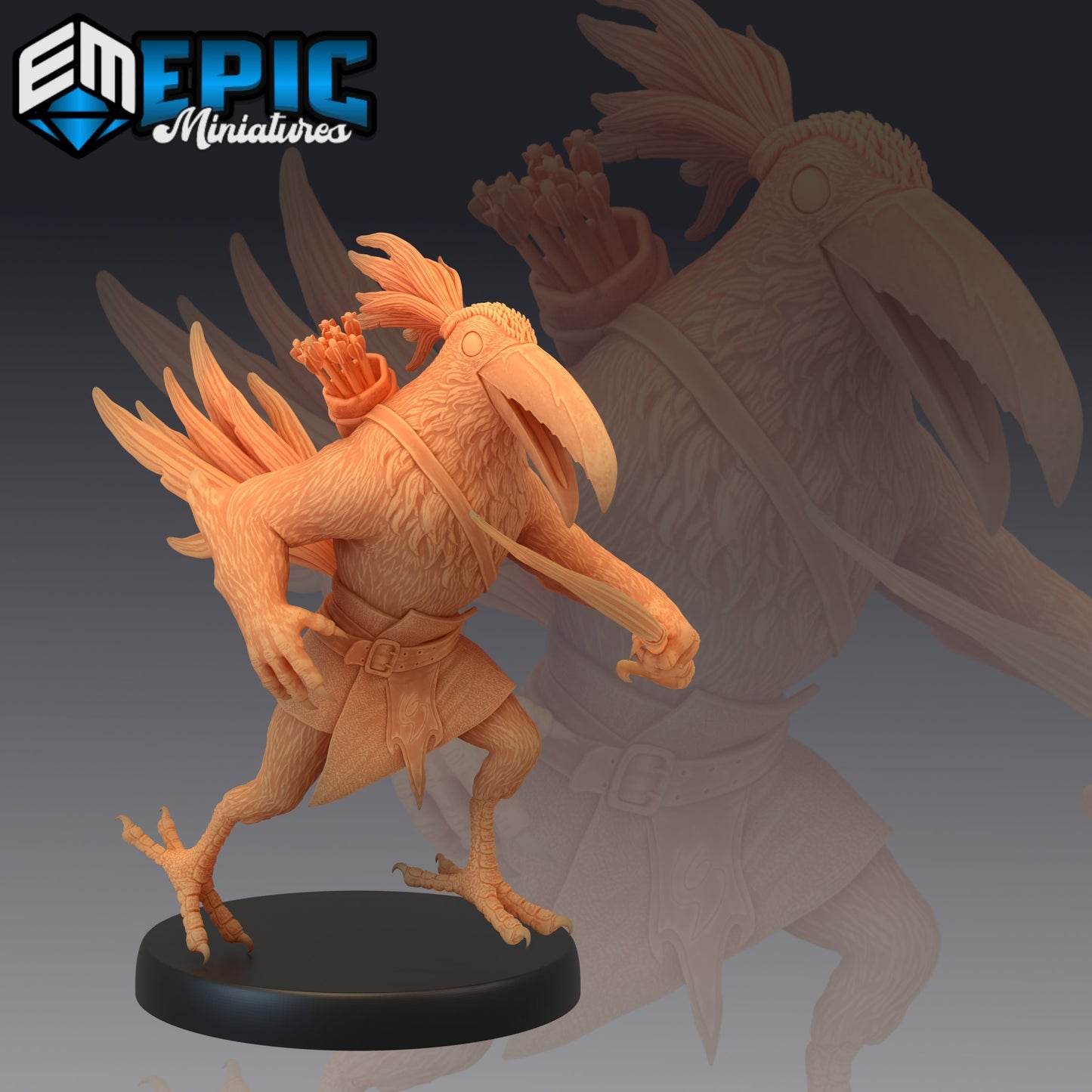 Bird Folk Toucan Warrior (3 Variants) - Epic Miniatures