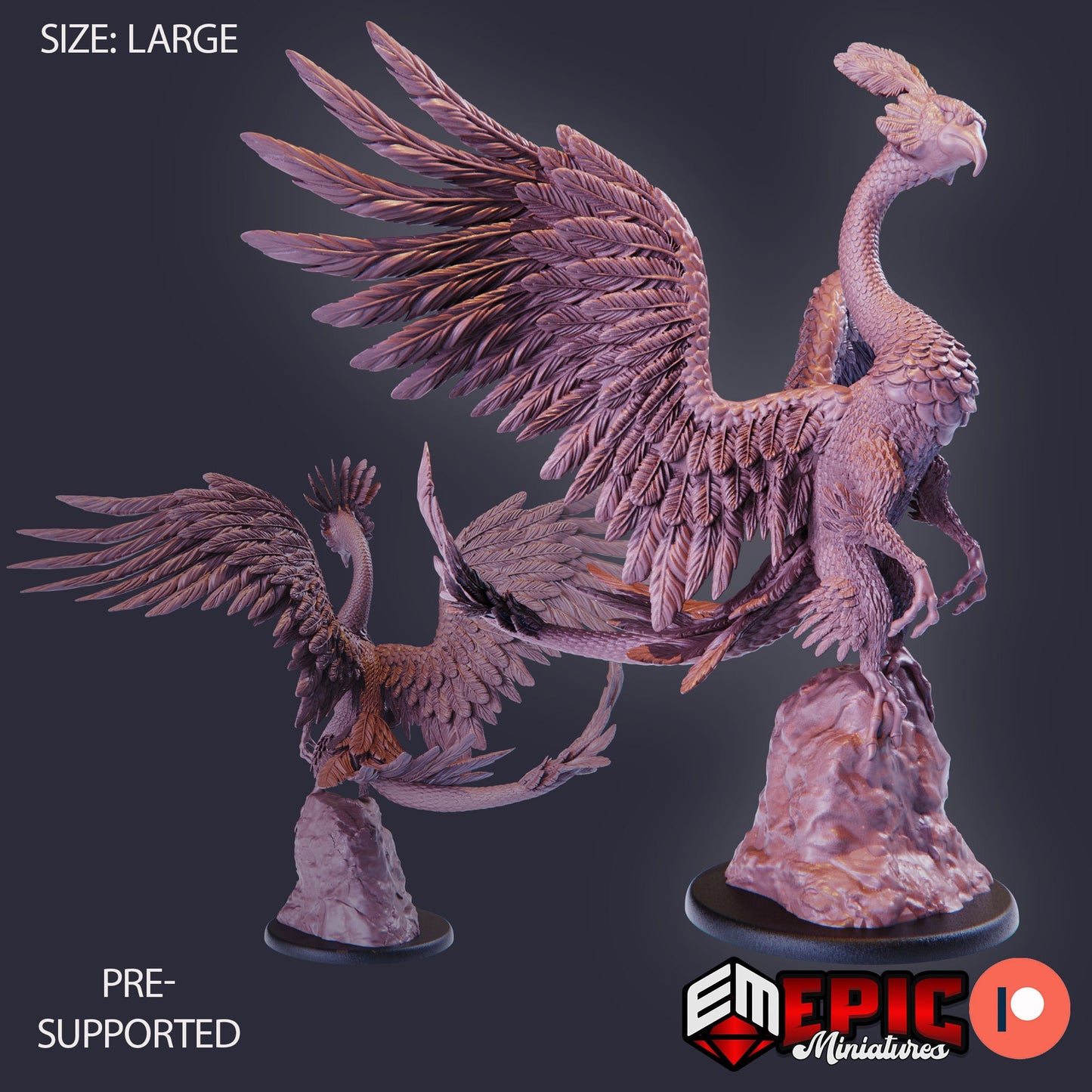 Peacock Griffin (3 Variants) - Epic Miniatures