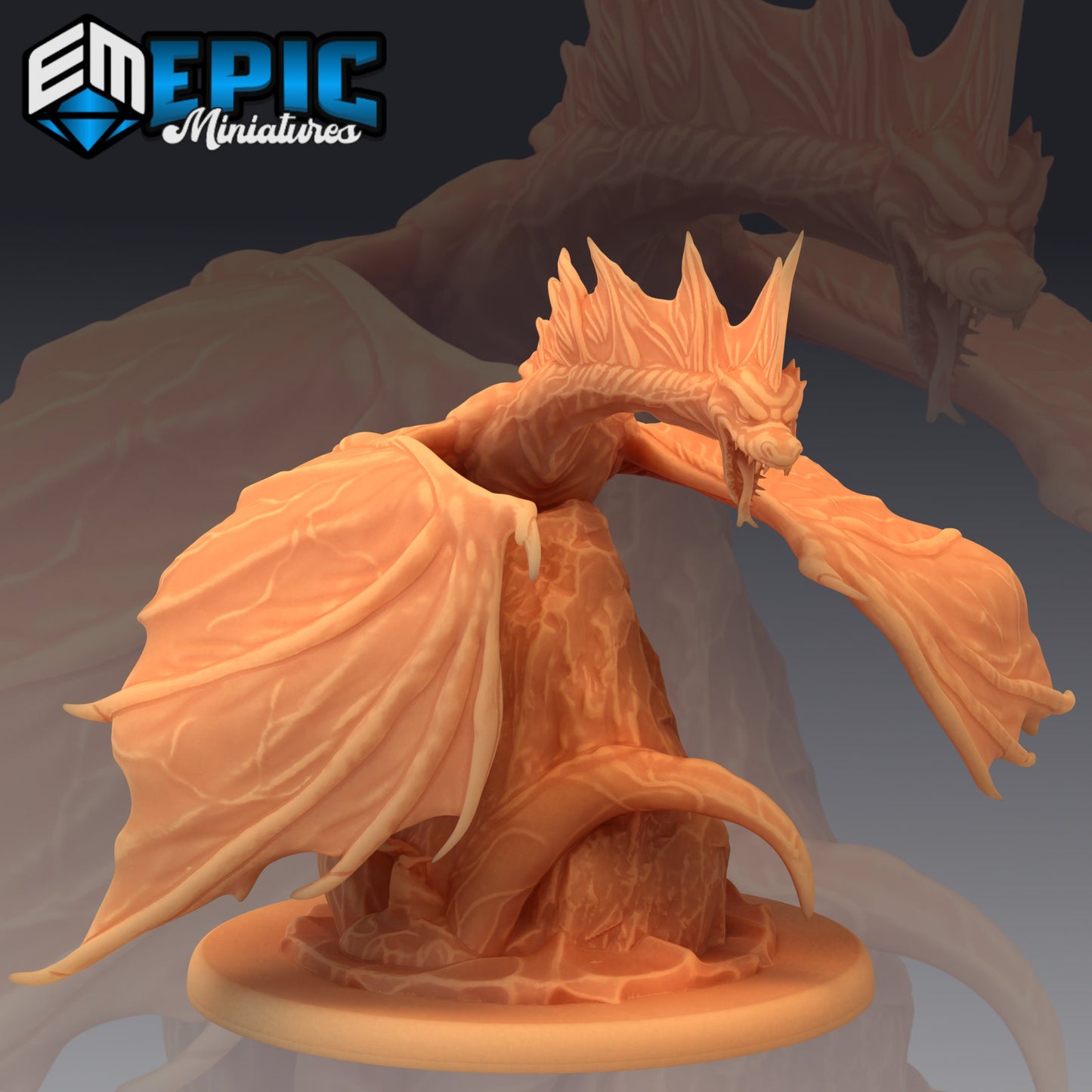Winged Sea Serpent (3 Variants) - Epic Miniatures