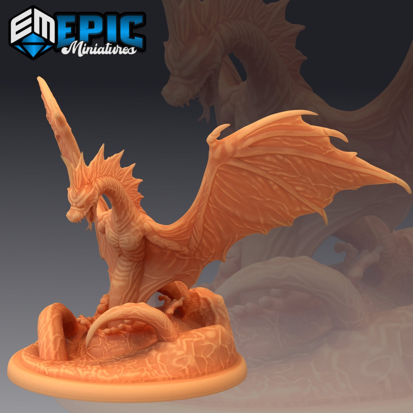 Winged Sea Serpent (3 Variants) - Epic Miniatures