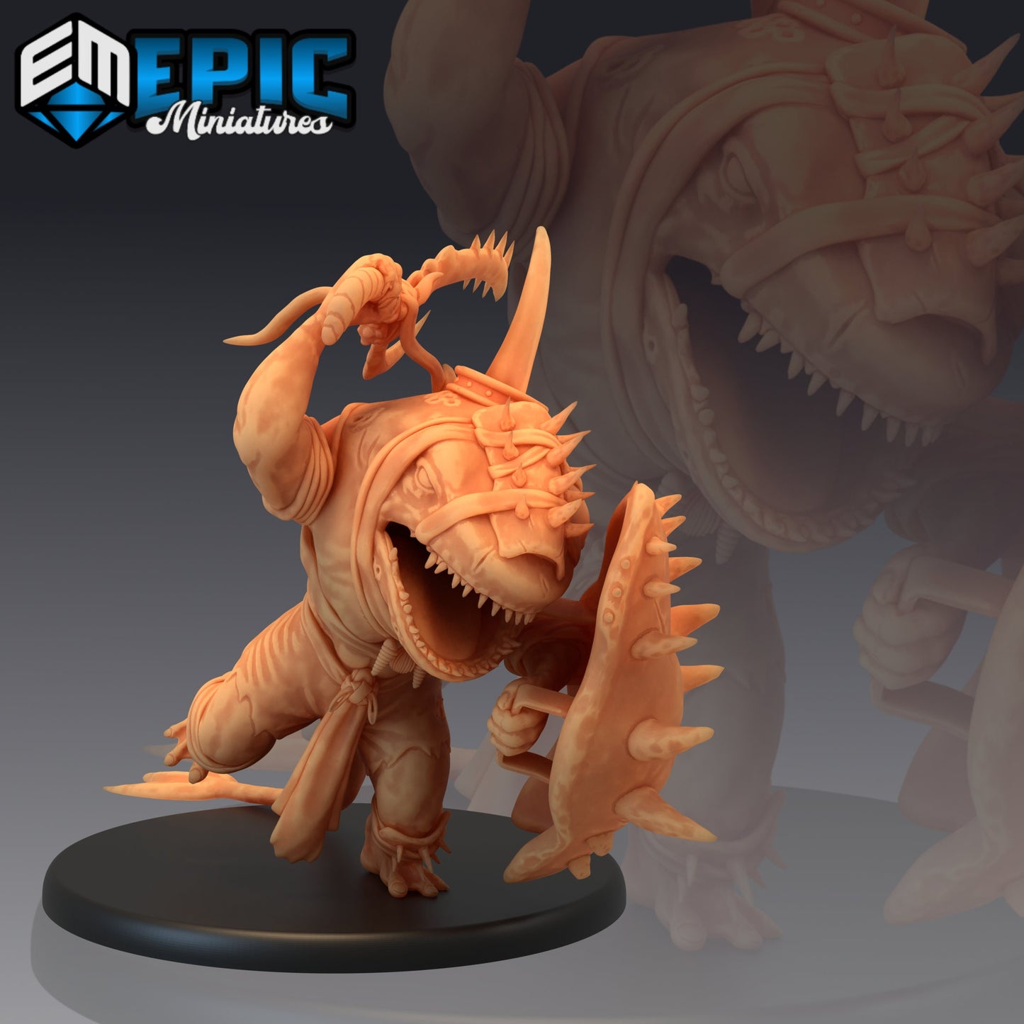 Sharkfolk Warrior (4 Variants) - Epic Miniatures
