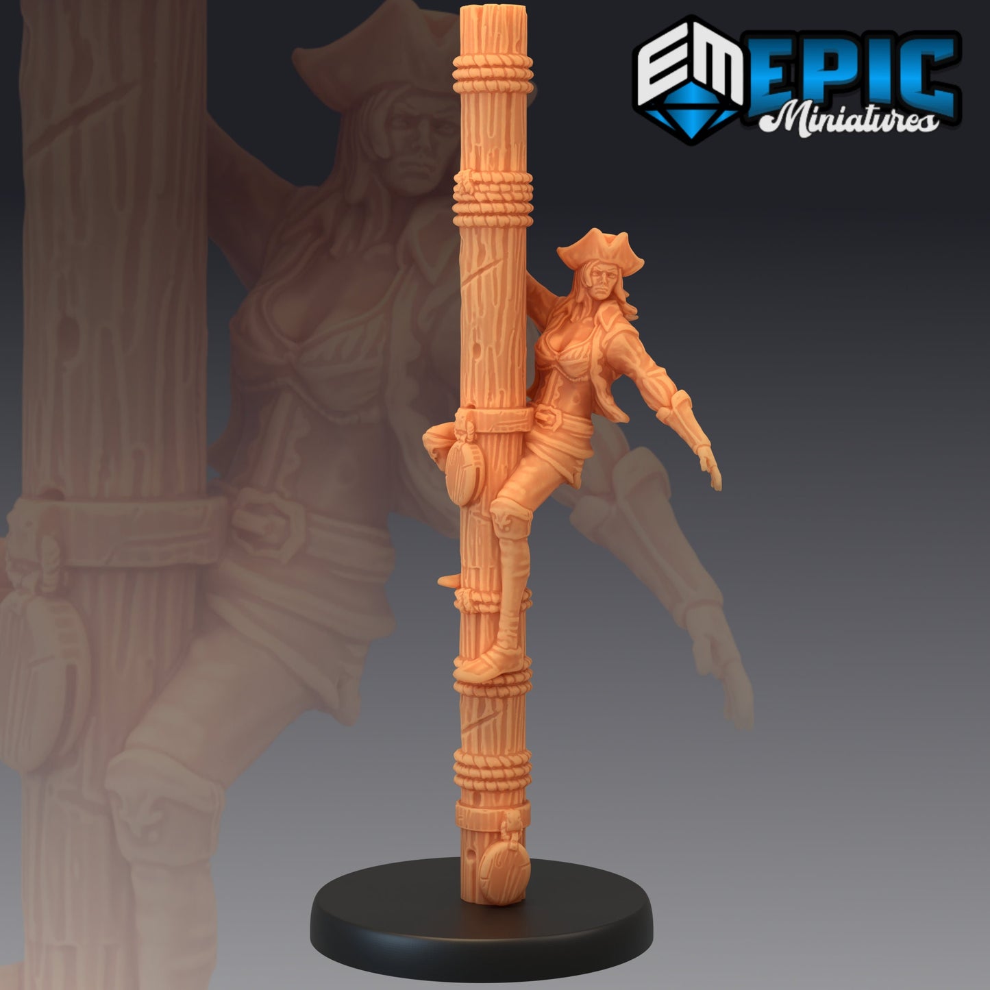 Pirate Boatswain (3 Variants) - Epic Miniatures