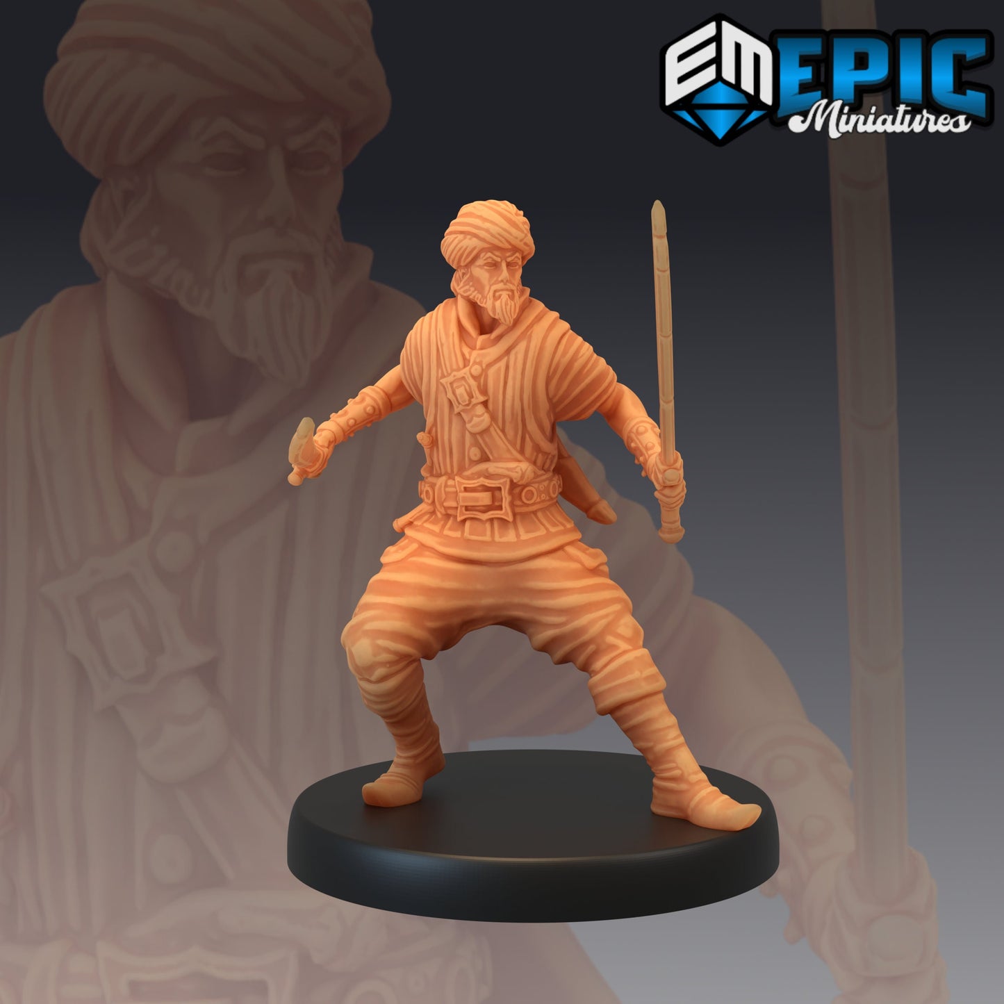 Pirate Cutthroat (3 Variants) - Epic Miniatures
