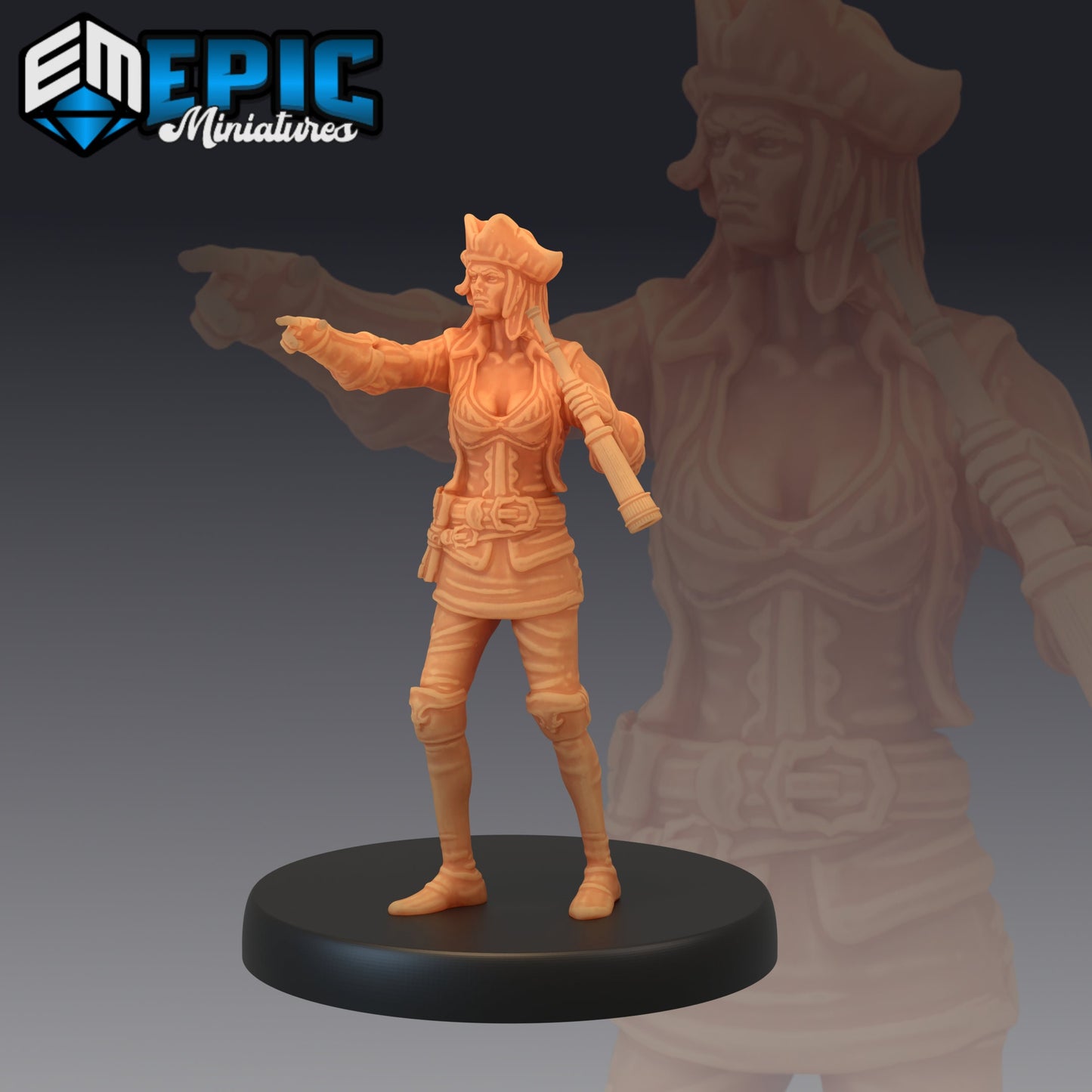 Pirate Boatswain (3 Variants) - Epic Miniatures