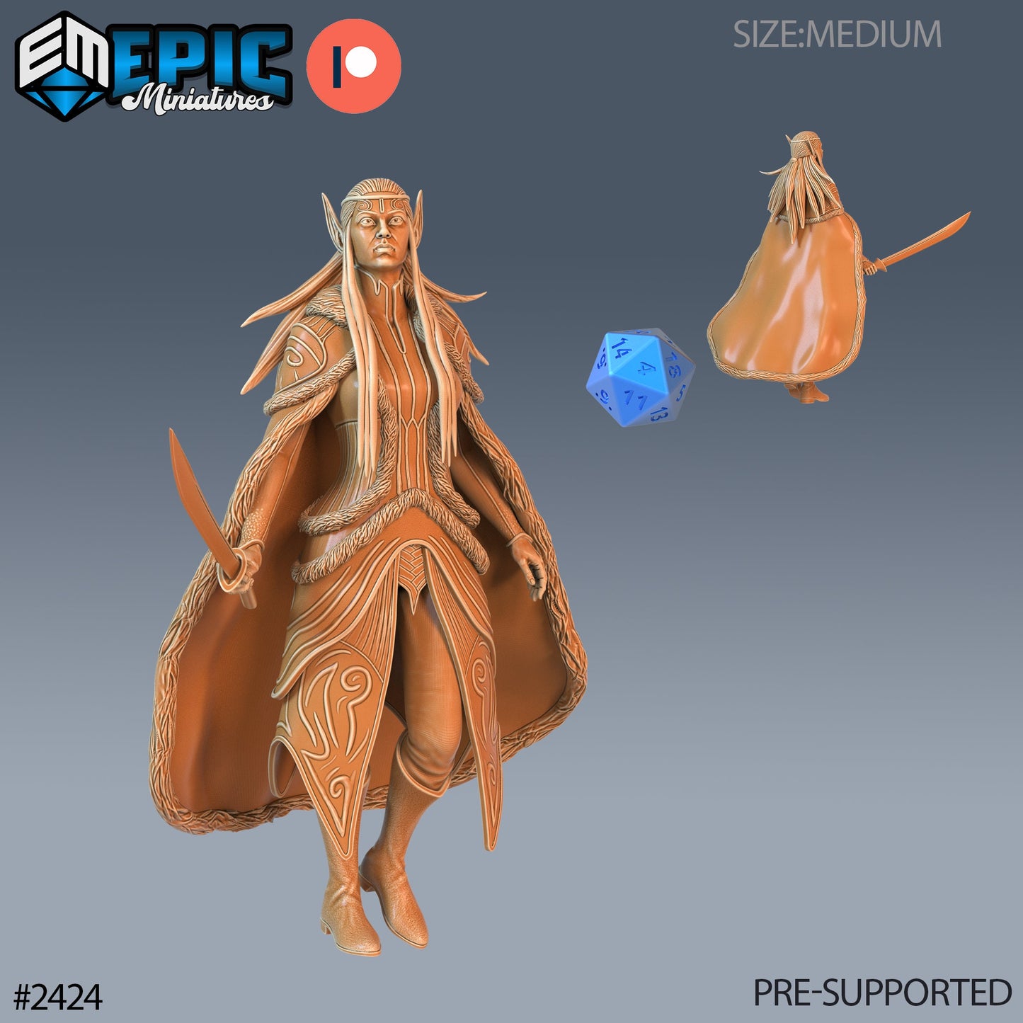 Fey Elf Winter (3 Variants) - Epic Miniatures