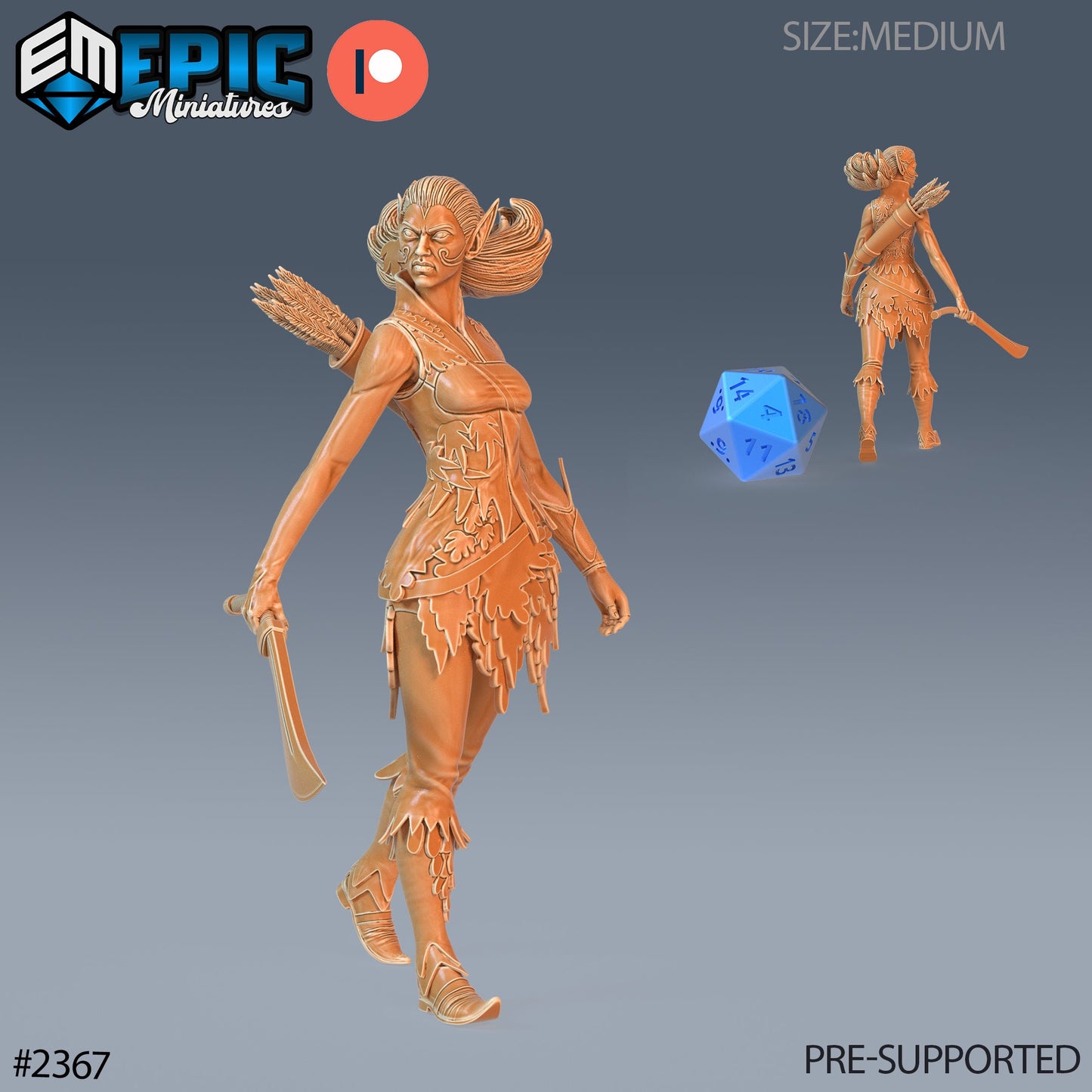 Fey Elf Autumn (3 Variants) - Epic Miniatures