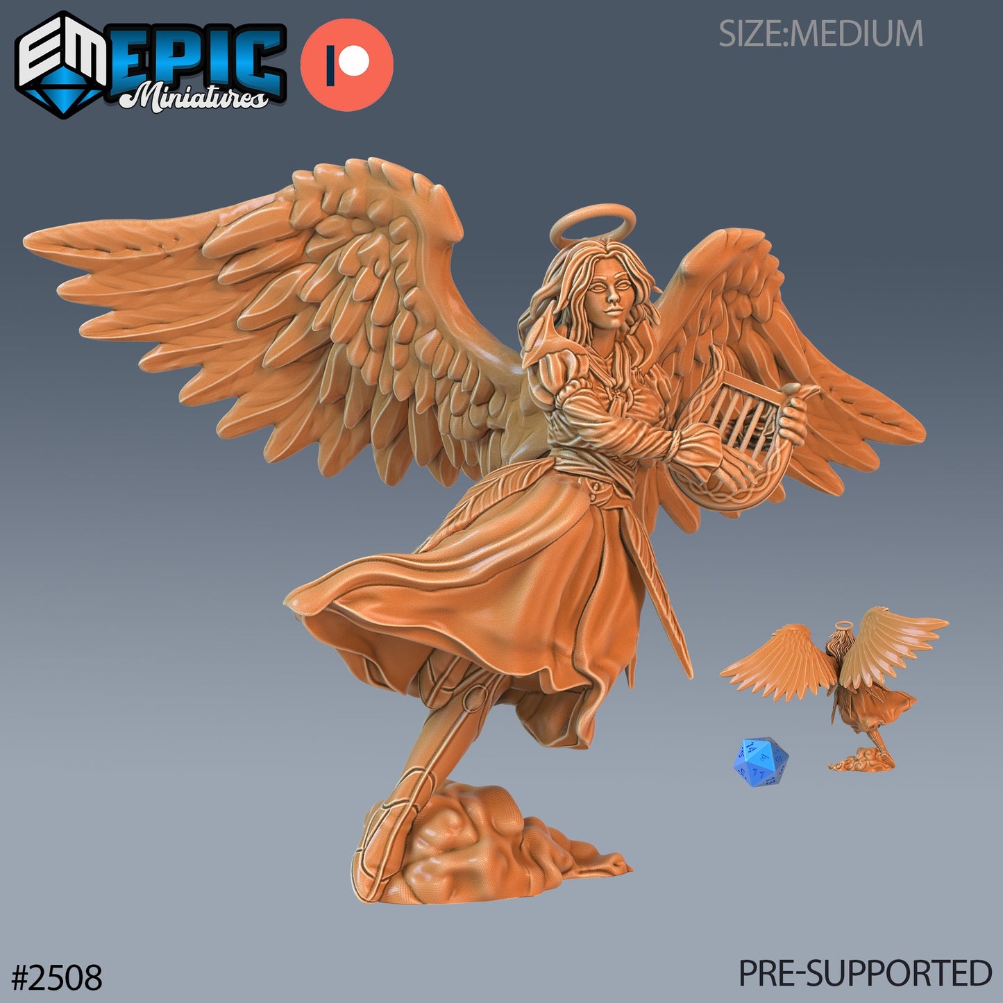 Angel Female (3 Variants Available) - Epic Miniatures
