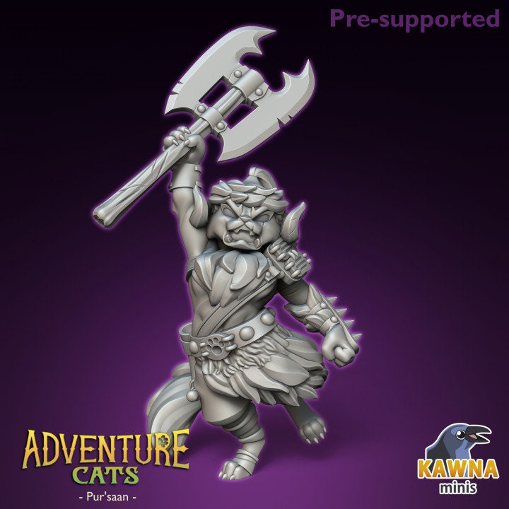 Pur'Saan Barbarian (2 Variants Available) - Kawna Minis