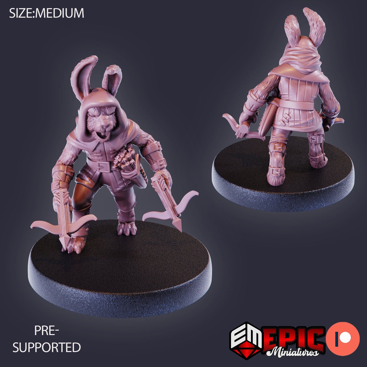 Bunny Folk Set 2 (8 Variants Available) - Epic Miniatures
