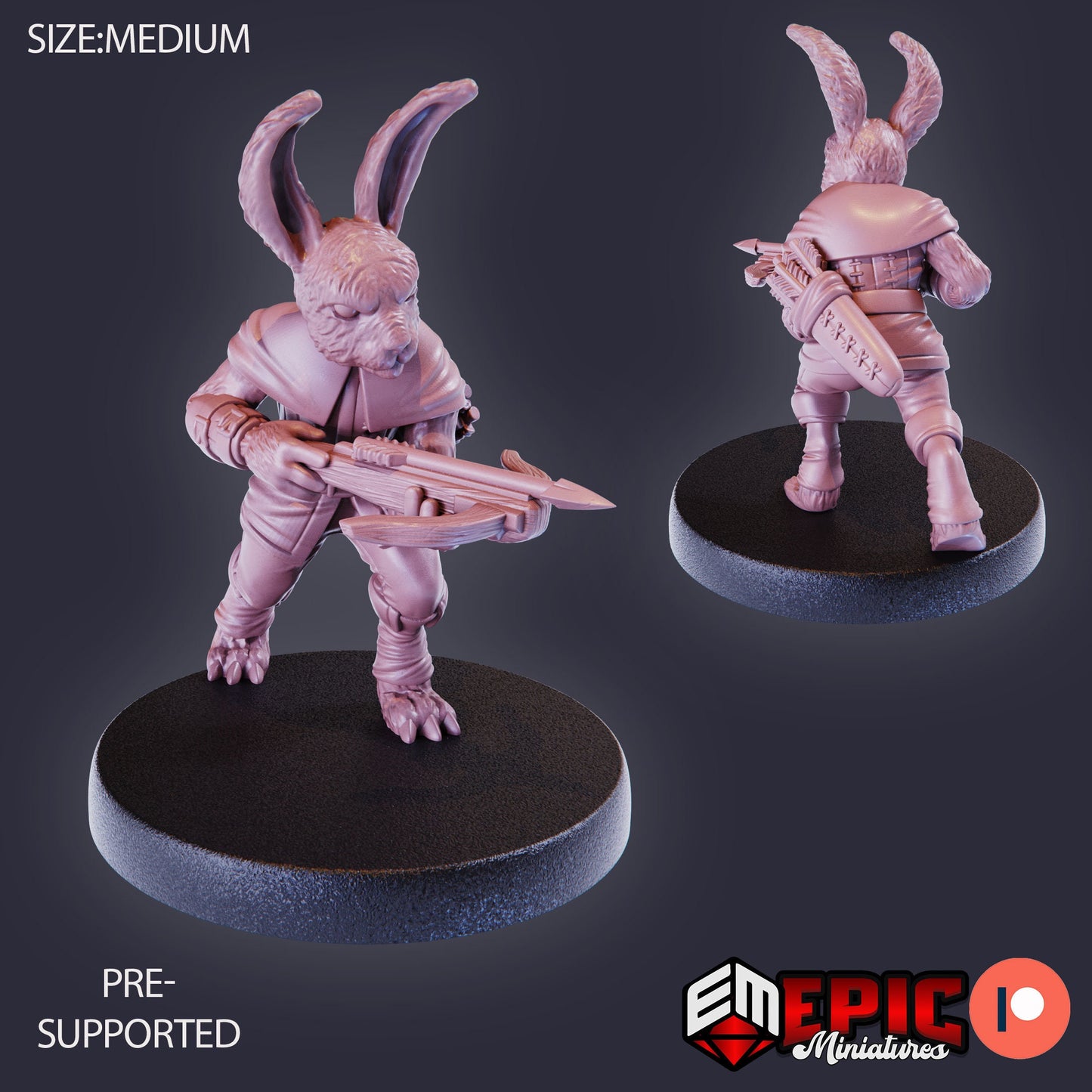 Bunny Folk Set 2 (8 Variants Available) - Epic Miniatures