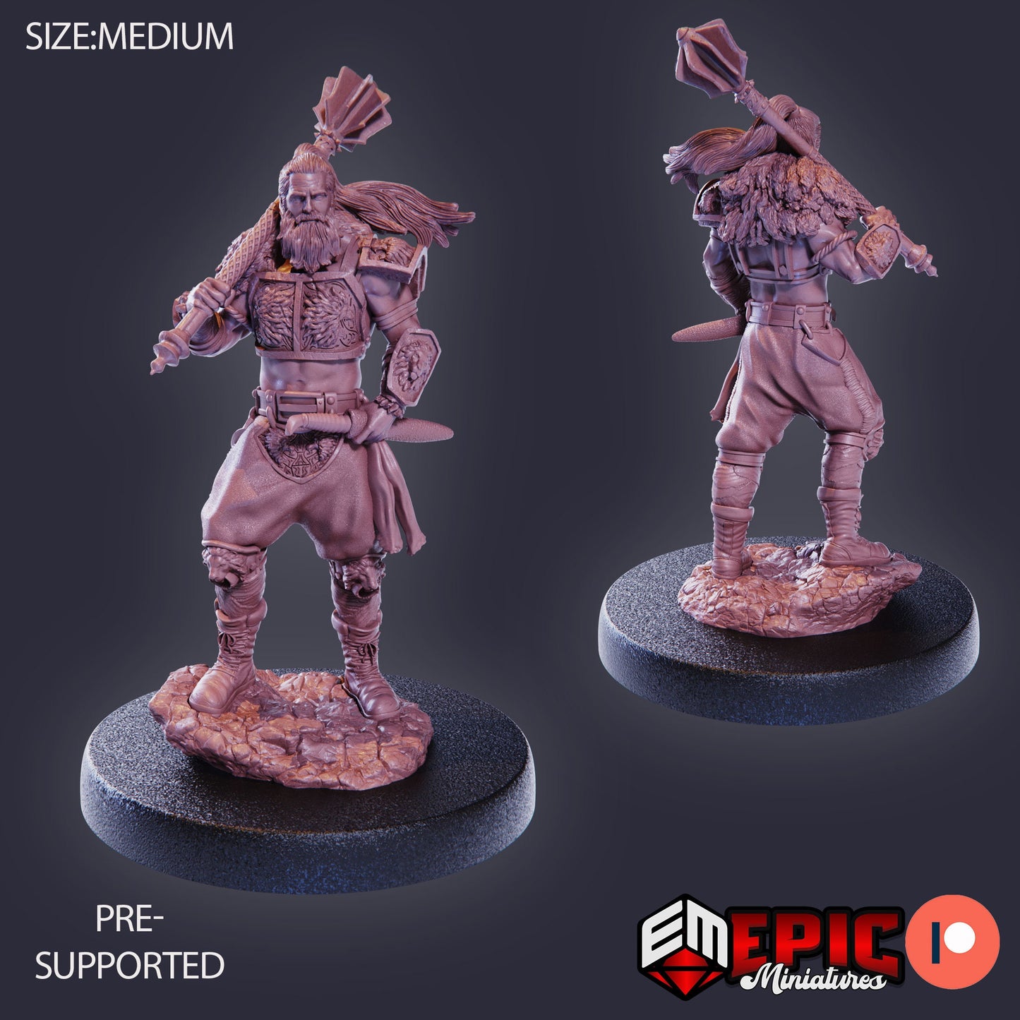 Legendary Warrior (3 Variants) - Epic Miniatures