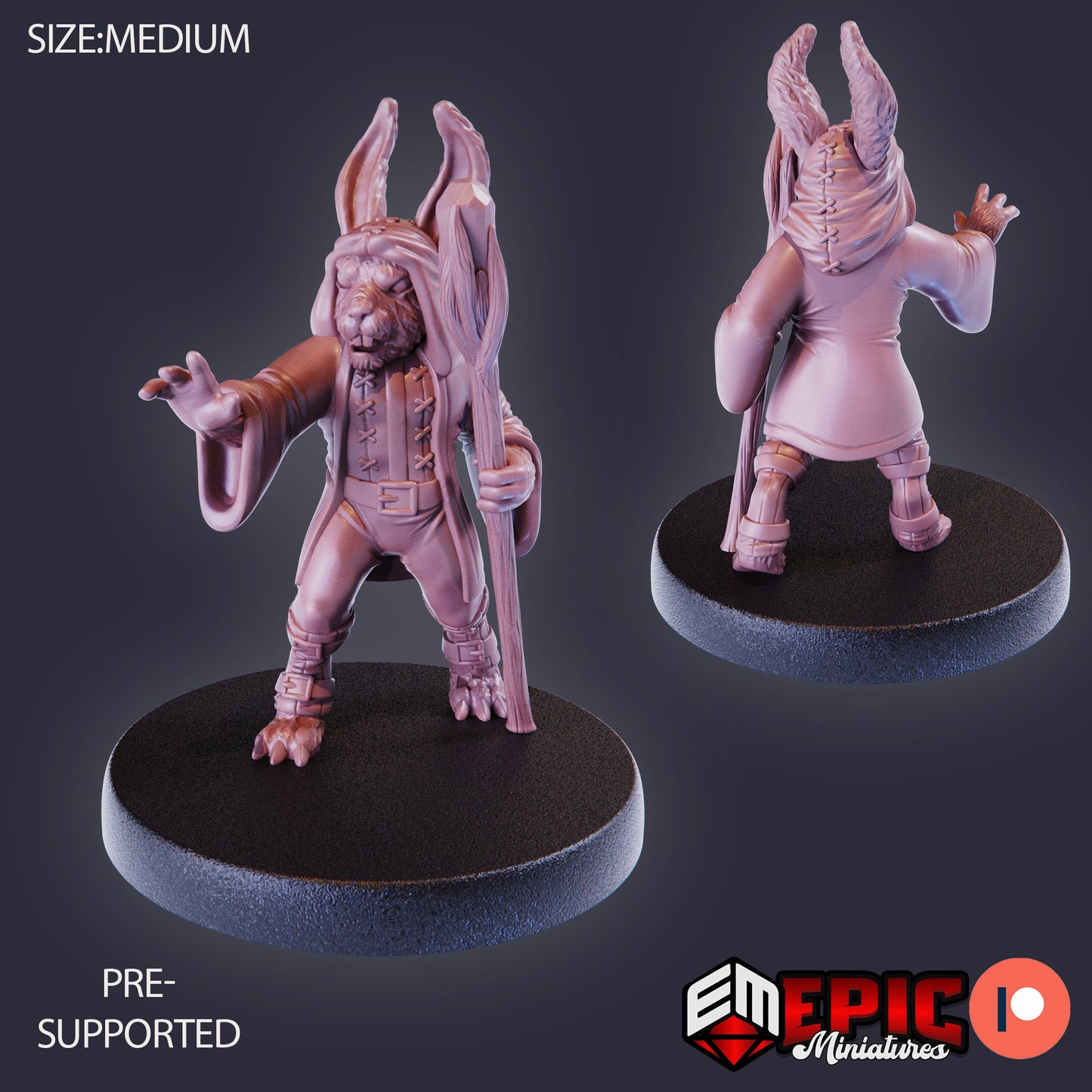 Bunny Folk Set 2 (8 Variants Available) - Epic Miniatures