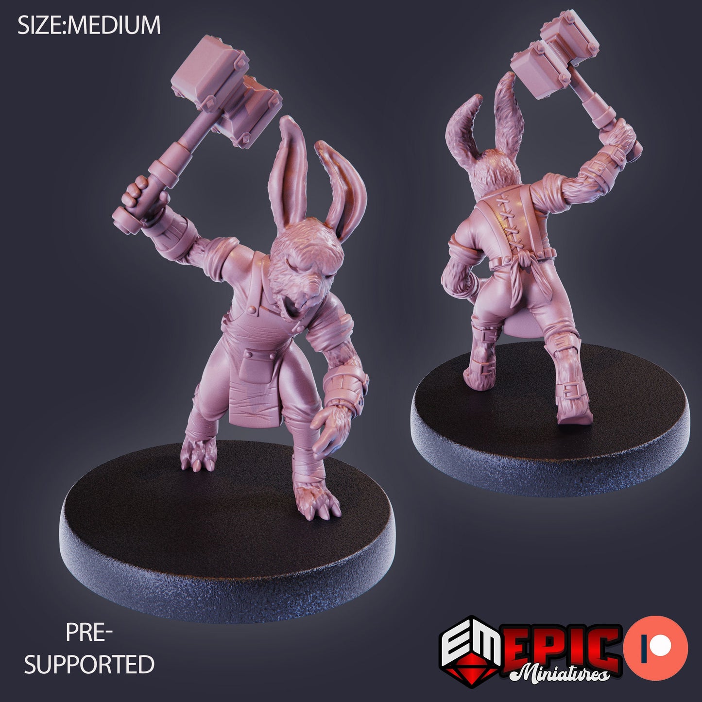 Bunny Folk Set 2 (8 Variants Available) - Epic Miniatures
