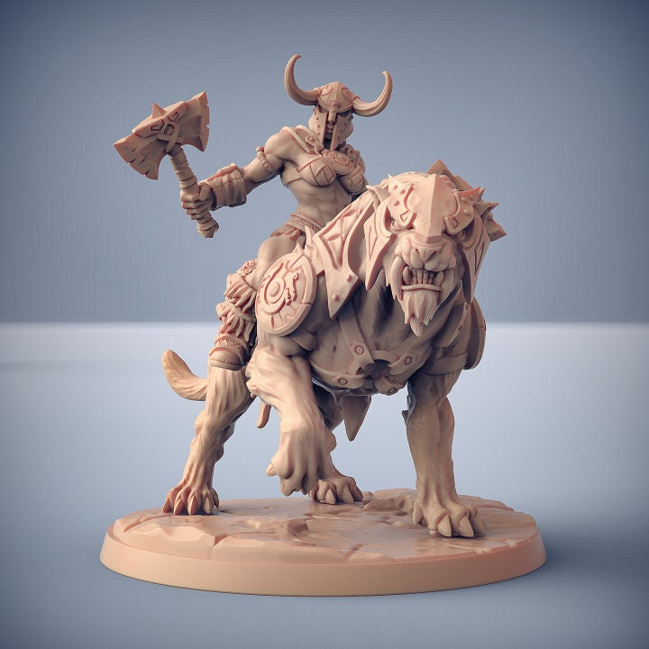 Smilodon Rider D (2 Variants Available) - Artisan Guild