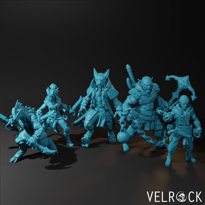 Ragtag Pirate Crew (5 Variants Available) - Velrock