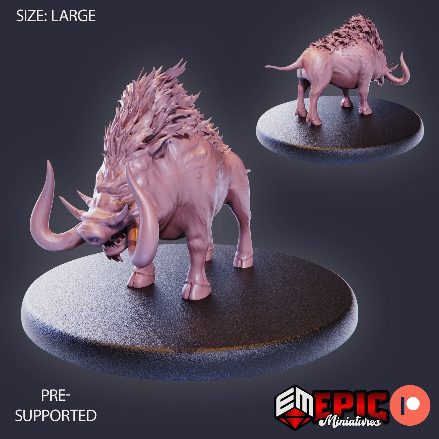 Forest Boar (4 Variants Available) - Epic Miniatures