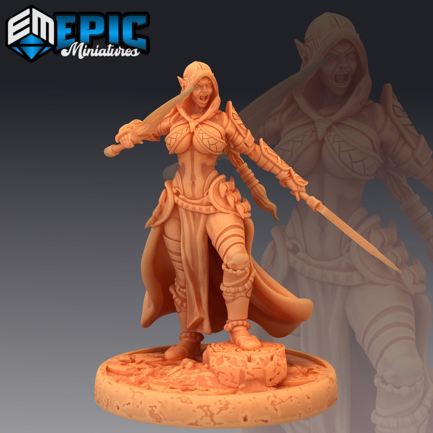 Dark Elf Rogue (3 Variants) - Epic Miniatures