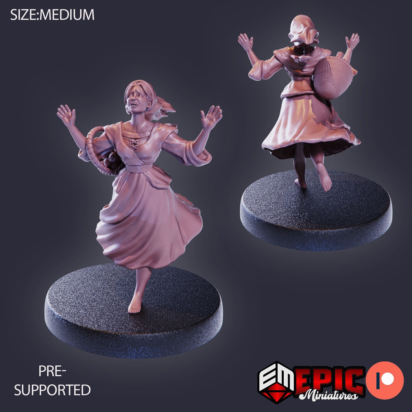 Farm Villager Collection Part 2 (8 Variants Available) - Epic Miniatures