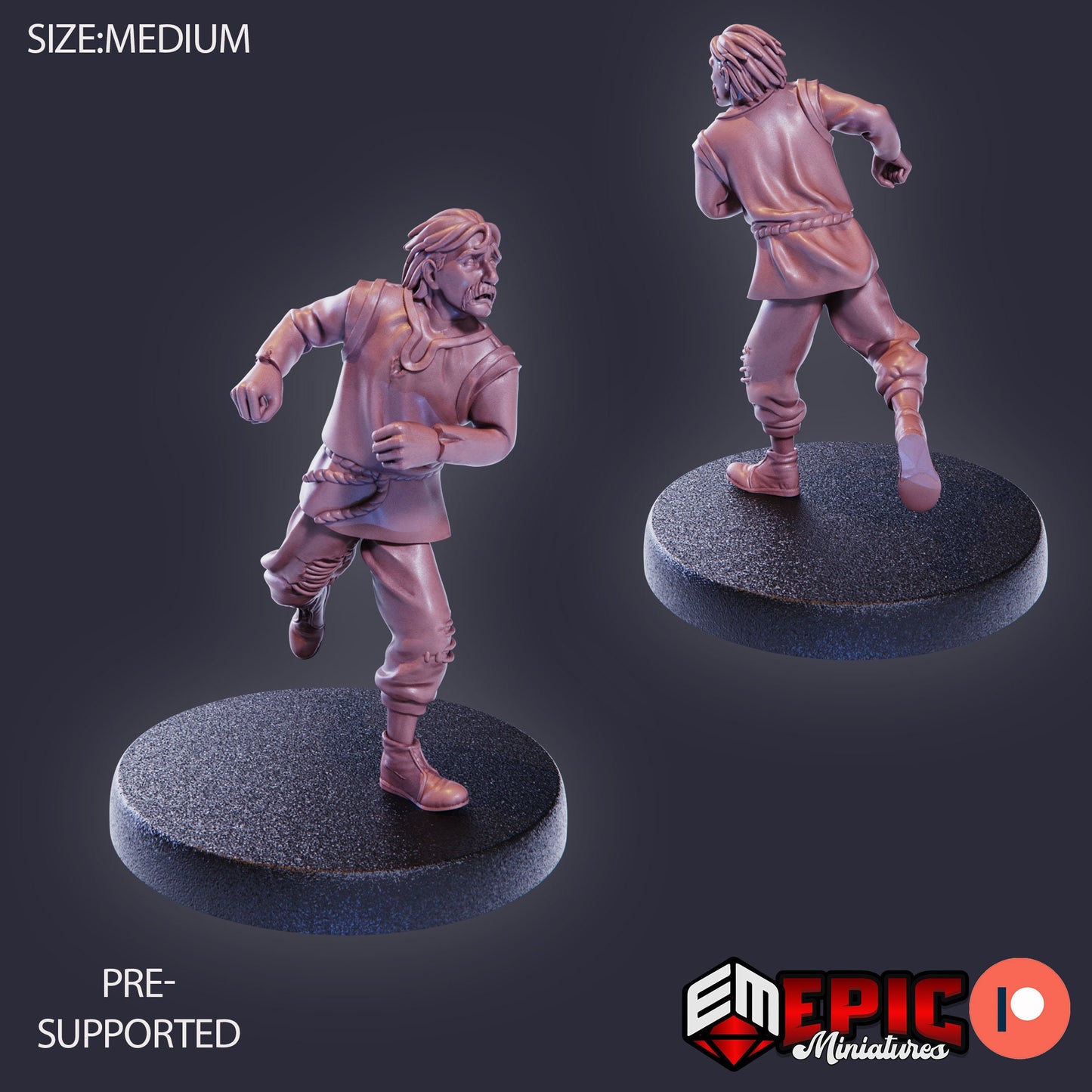 Farm Villager Collection Part 2 (8 Variants Available) - Epic Miniatures